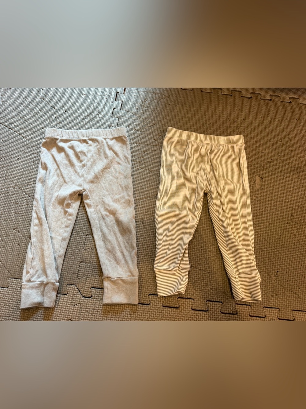 Boy’s 18 M Wonder Nation Pants lot of 2 gray/ white stripe and gray